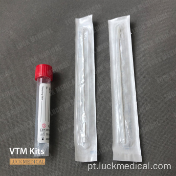 Tubo VTM de 10 ml com kit de swab fda